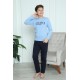 Moda Çizgi Erkek Çocuk Penye Pijama Takım 20412