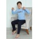 Moda Çizgi Erkek Çocuk Penye Pijama Takım 20412