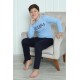 Moda Çizgi Erkek Çocuk Penye Pijama Takım 20412