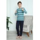 Moda Çizgi Erkek Çocuk Penye Pijama Takım 20413