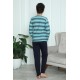 Moda Çizgi Erkek Çocuk Penye Pijama Takım 20413