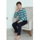 Moda Çizgi Erkek Çocuk Penye Pijama Takım 20413