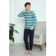 Moda Çizgi Erkek Çocuk Penye Pijama Takım 20413