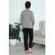 Moda Çizgi Erkek Çocuk Penye Pijama Takım 20416
