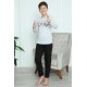 Moda Çizgi Erkek Çocuk Penye Pijama Takım 20417