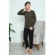 Moda Çizgi Erkek Çocuk Penye Pijama Takım 20419