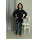 Moda Çizgi Erkek Çocuk WelSoft Polar Lacivert Pijama Takımı 20549