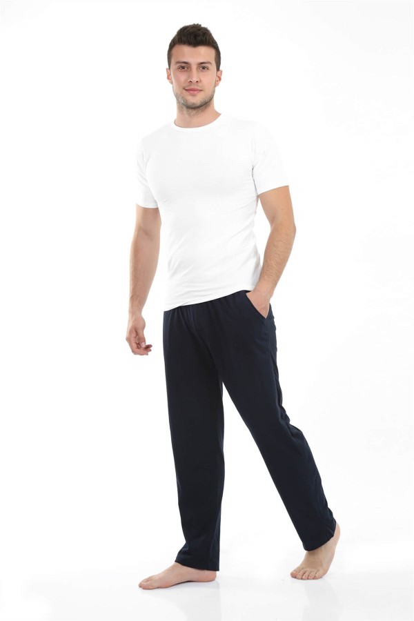 Moda Çizgi Erkek Pamuk Tek Alt Pijama 27204