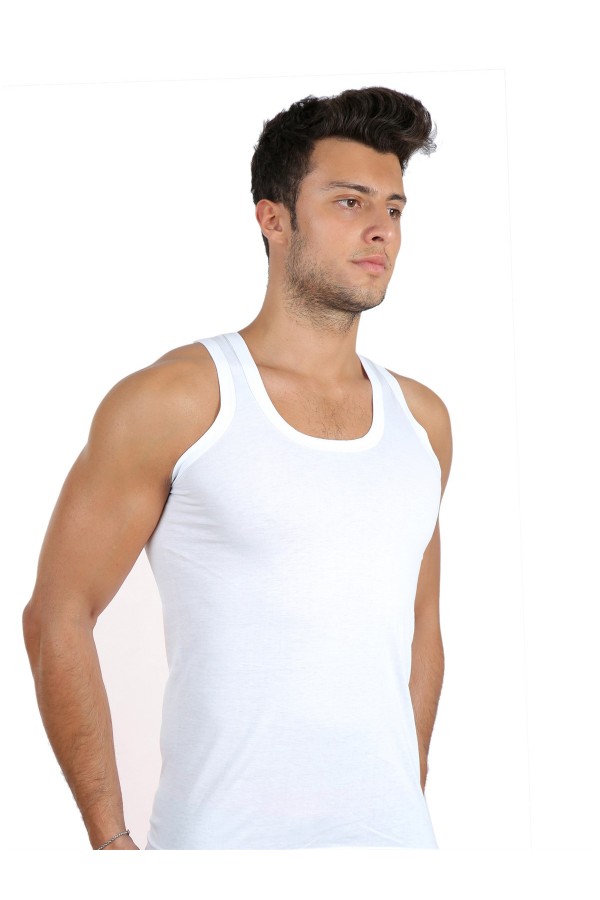Moda Çizgi Erkek Penye Atlet 65661