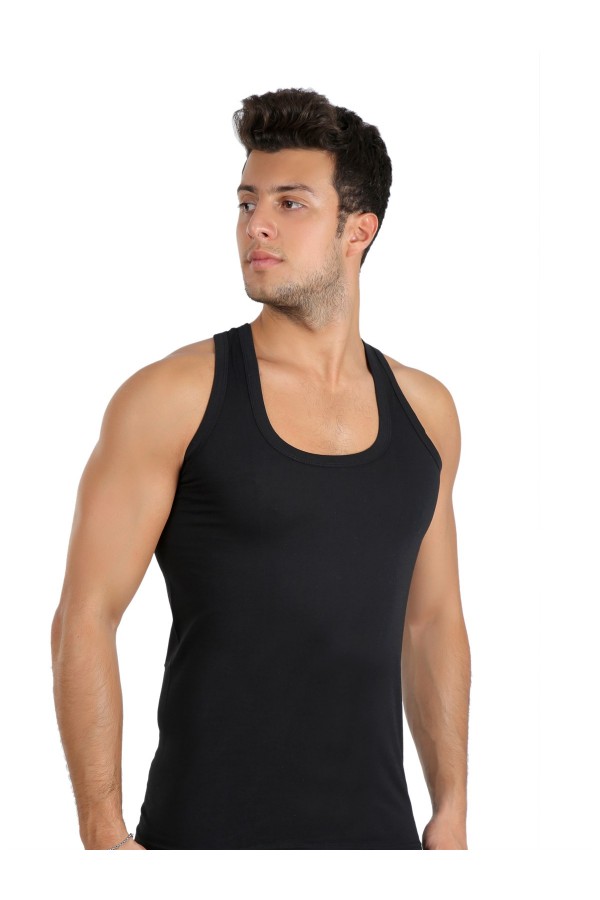Moda Çizgi Erkek Penye Atlet 65663