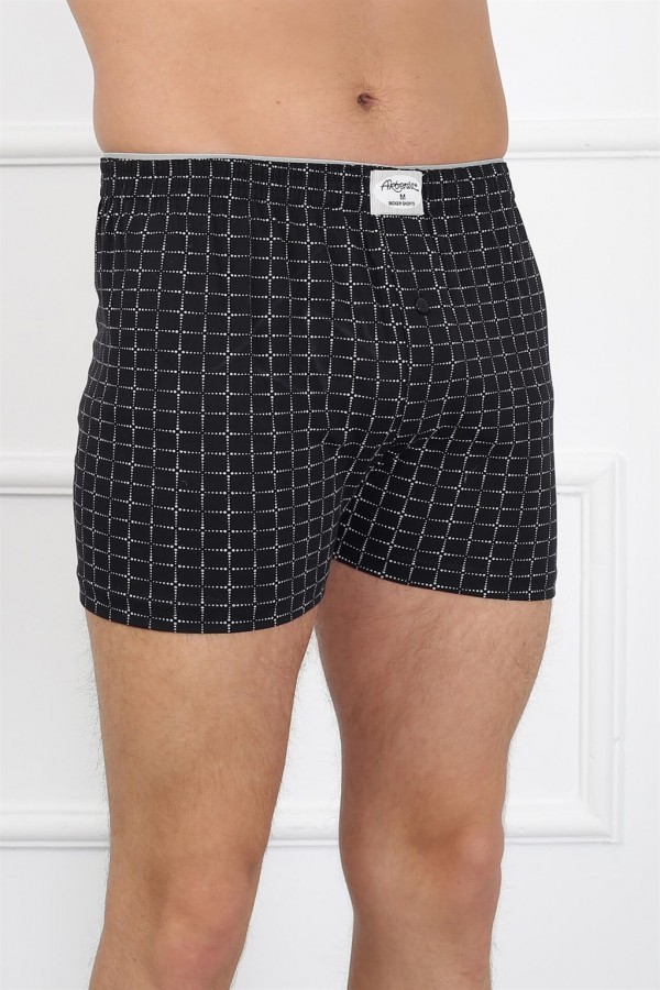 Moda Çizgi Erkek Penye Boxer 40080