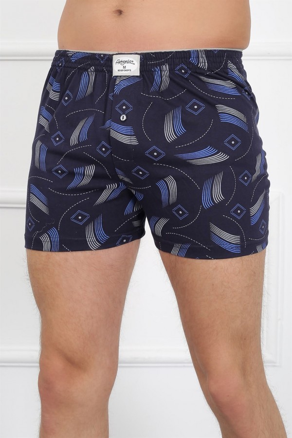 Moda Çizgi Erkek Penye Boxer 40082