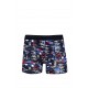 Moda Çizgi Erkek Penye Likralı Desenli Boxer 40114