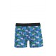 Moda Çizgi Erkek Penye Likralı Desenli Boxer 40118