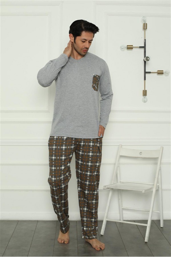 Moda Çizgi Erkek Penye Pijama Takım 6828