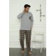Moda Çizgi Erkek Penye Pijama Takım 6828