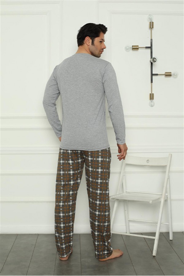 Moda Çizgi Erkek Penye Pijama Takım 6828