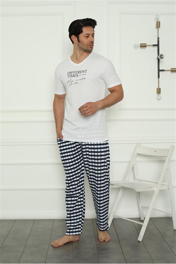 Moda Çizgi Erkek Penye Pijama Takım 6831