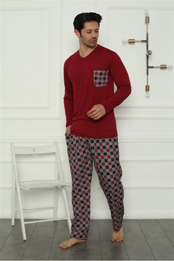Moda Çizgi Erkek Penye Pijama Takım 6837