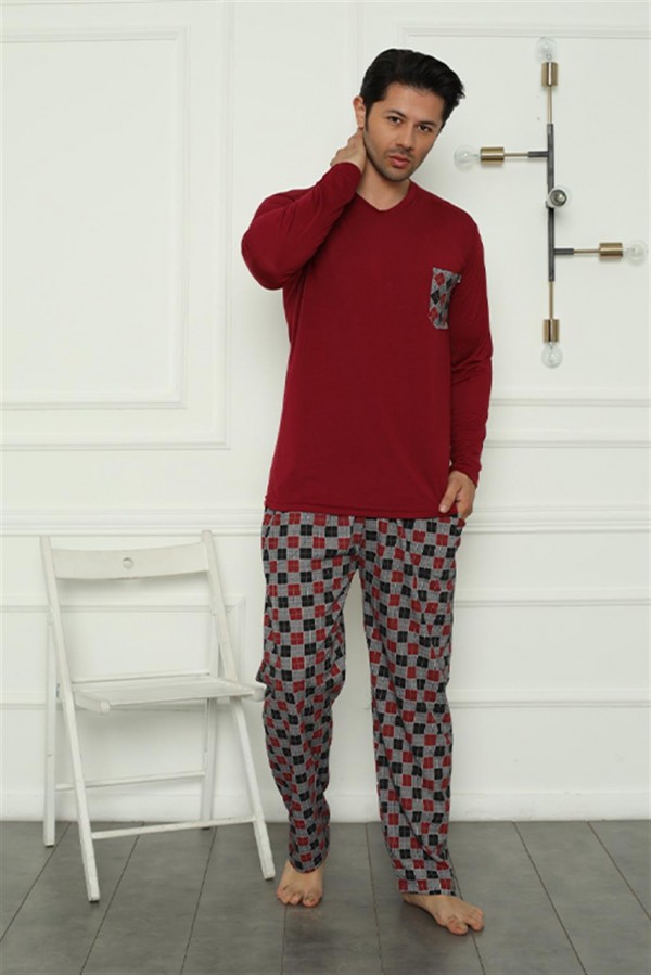 Moda Çizgi Erkek Penye Pijama Takım 6837