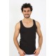 moda çizgi Erkek Penye Siyah Atlet 6566