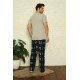 Moda Çizgi Erkek Polar Alt Pijama 7007