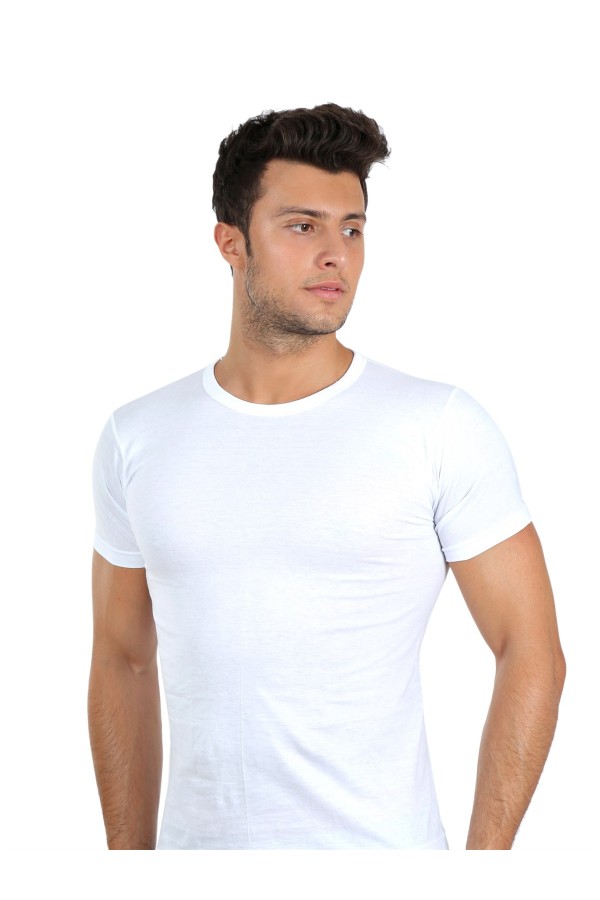 Moda Çizgi Erkek Sıfır Yaka Penye Atlet 65671