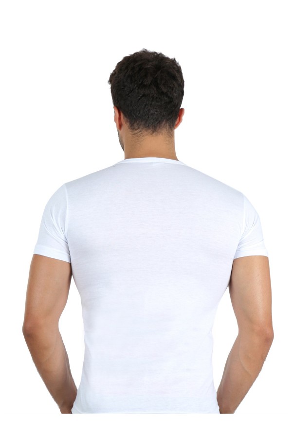 Moda Çizgi Erkek Sıfır Yaka Penye Atlet 65671