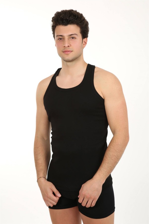 Moda Çizgi Erkek Sporcu Ribana Atlet 65033