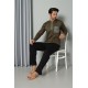 Moda Çizgi Erkek Uzun Kol Penye Pijama Takım 6844