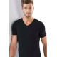 Moda Çizgi Erkek V Yaka Likralı Tshirt  6570