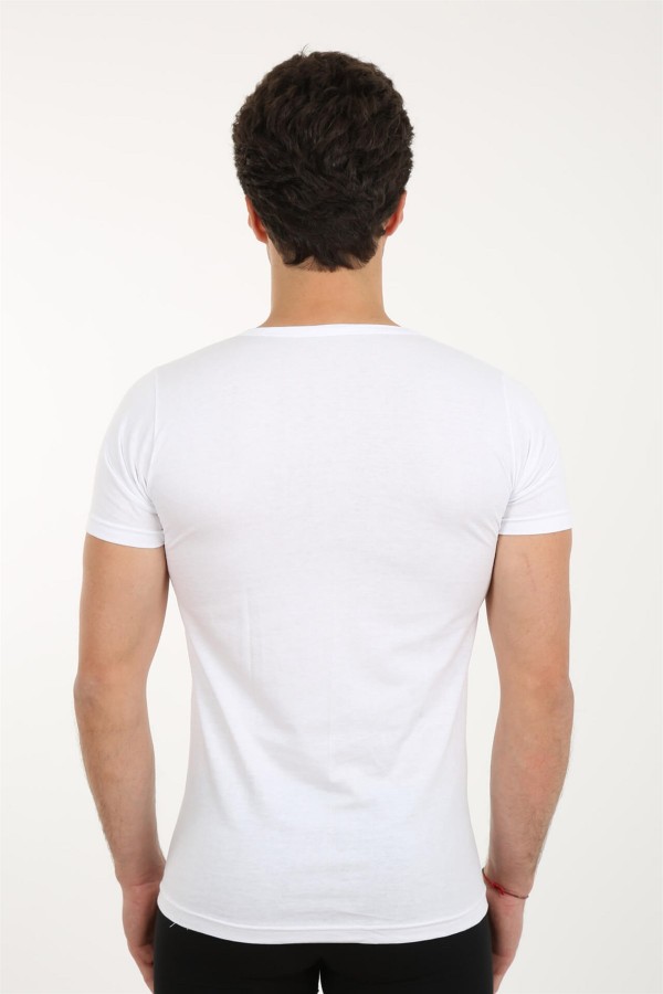 Moda Çizgi Erkek V Yaka Penye Atlet 65601