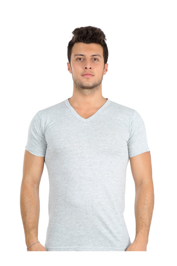 Moda Çizgi Erkek V Yaka Penye Atlet 65602