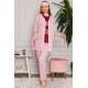 Moda Çizgi Kadın %100 Pamuk 3'lü Sabahlık Pijama Takım 1119