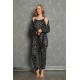 Moda Çizgi Kadın %100 Pamuk 3'lü Sabahlık Pijama Takım 16101