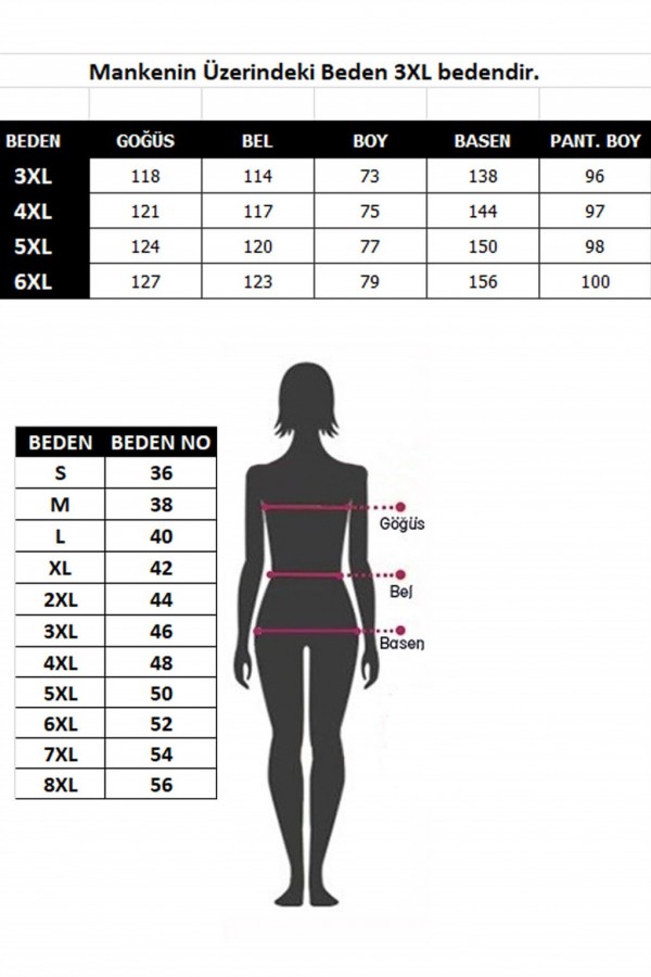 Moda Çizgi Kadın %100 Pamuk Kısa Kol Büyük Beden Pijama Takım 202131