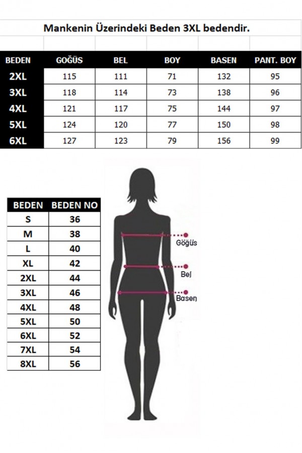 Moda Çizgi Kadın %100 Pamuk Kısa Kol Büyük Beden Pijama Takım 202155