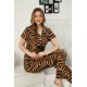 Moda Çizgi Kadın Penye Pijama
