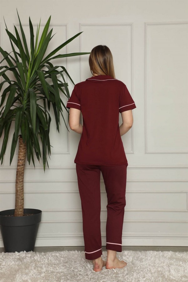 Moda Çizgi Kadın Penye Pijama