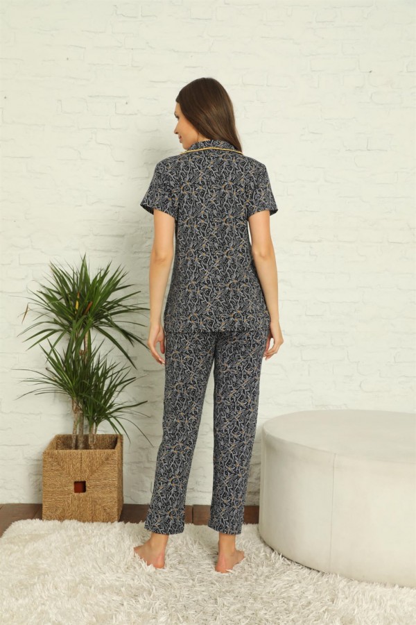 Moda Çizgi Kadın Penye Pijama