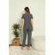 Moda Çizgi Kadın Penye Pijama