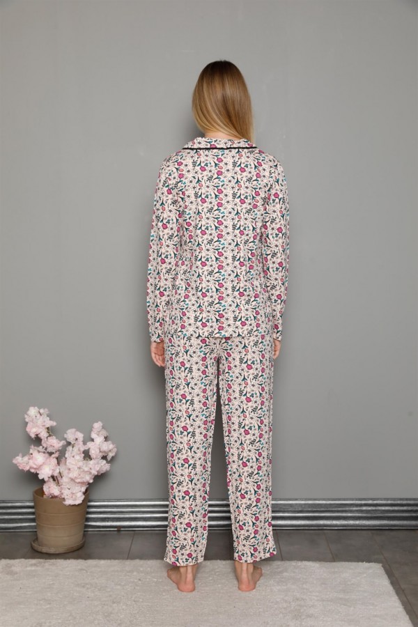 Moda Çizgi Kadın Penye Pijama