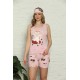 Moda Çizgi Şortlu Pijama Takım