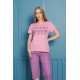 Moda Çizgi Şortlu Pijama Takım