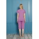 Moda Çizgi Şortlu Pijama Takım