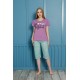 Moda Çizgi Şortlu Pijama Takım