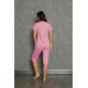 Moda Çizgi Şortlu Pijama Takım