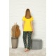 Moda Çizgi Kadın Penye Pijama 3442