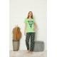 Moda Çizgi Kadın Penye Pijama