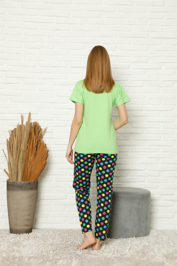 Moda Çizgi Kadın Penye Pijama